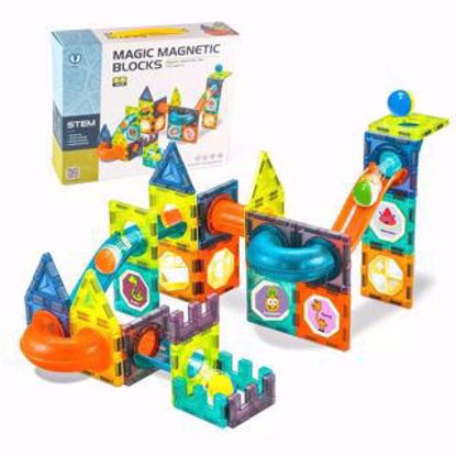 Picture of Educational safe magnet building blocks with balls
