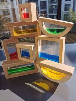 Picture of Shimmering water rainbow blocks