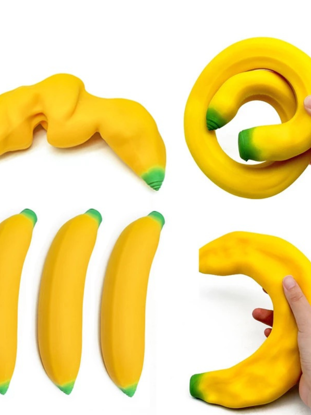 Picture of Soft Rubber Banana Stress ball